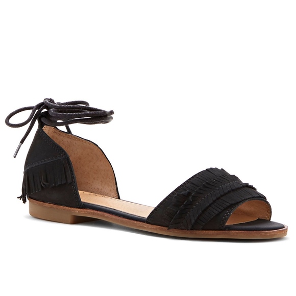 Lucky Brand Shoes - NIB LUCKY BRAND GELSO SANDAL FLATS BLACK